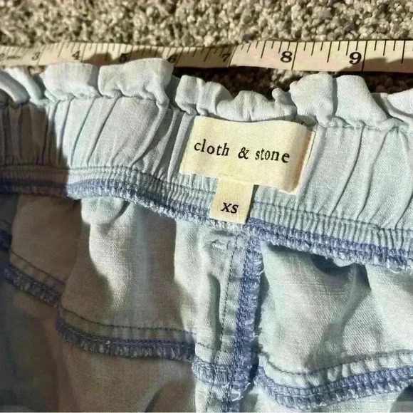 Cloth & Stone Shorts Womens Xs Freshwater Paper Bag Soft, Light Blue - Picture 3 of 8